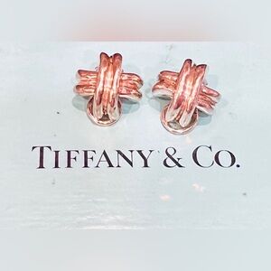 Tiffany & Co Signature X Victoria Sterling Silver earrings